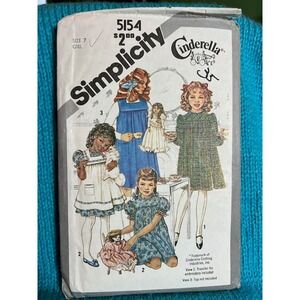 Simplicity 5154 girls dress pinafore